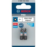Биты Bosch Pro Phillips Impact PH2, 25 мм, 2 шт (2608522403)