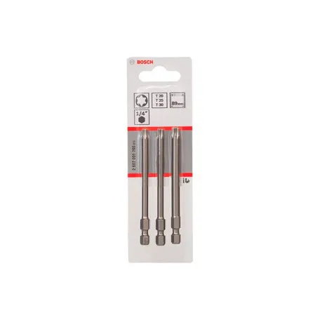 Набір біт Bosch Extra Hard T20/25/30 89 мм, 3 шт. (2607001760)