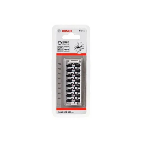 Бита ударная Bosch Impact Control PZ2 25 мм, 8 шт. (2608522325)