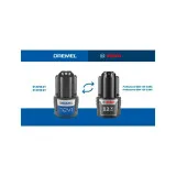 Гравер аккумуляторный Dremel 8240-3/45 с АКБ 12V 2,0 Ач, ЗУ GAL 12V-20, насадками и аксессуарами, в сумке, цанга 3,2 мм (F0138240JF)