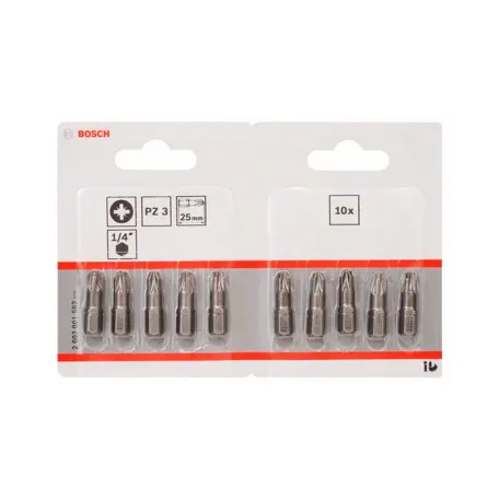Бита Bosch Extra Hard PZ3 × 10 мм, 10 шт. (2607001563)