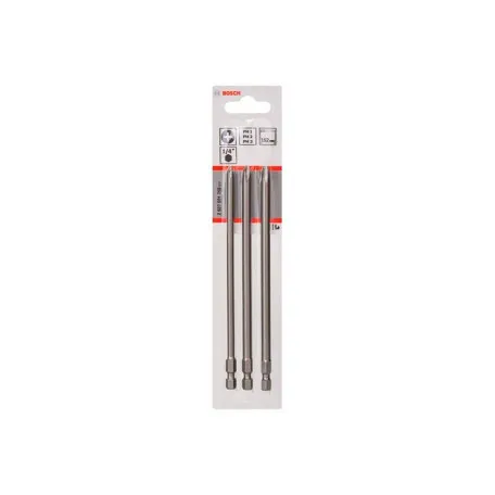 Набір біт Bosch Extra Hard PH1/2/3 152 мм, 3 шт. (2607001758)