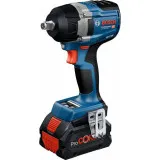 Гайковерт ударный аккумуляторный Bosch GDS 18V-750 C Professional с 2 АКБ ProCORE18V 8 Ач и ЗУ GAL 1880 CV, с модулем Bluetooth в L-BOXX 136, 750 Н·м, срыв 1000 Н·м (06019L90