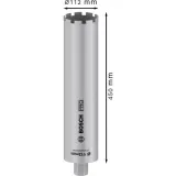 Коронка алмазная для мокрого бурения Bosch PRO Core Cutter wet, 112 × 450 мм, 1 1/4