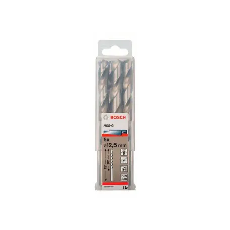 Сверло по металлу Bosch HSS-G, 12.5x150 мм (5 шт.) (2608595082)