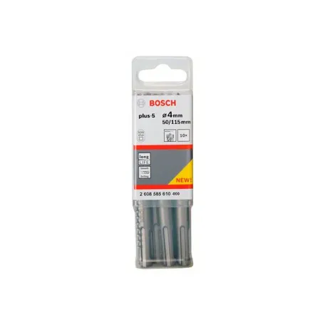 Бур Bosch SDS-plus-5, 4 × 50 × 115 мм, 10 шт. (2608585610)