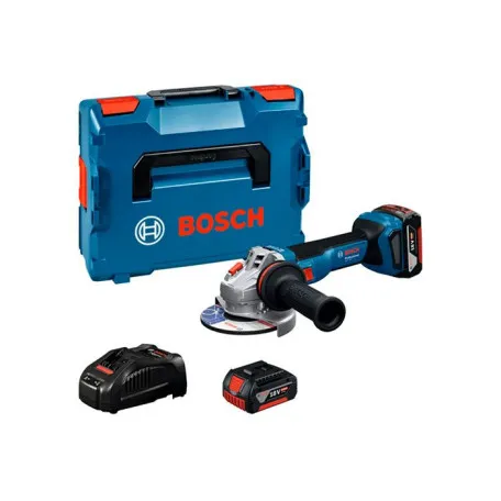 Шліфмашина кутова акумуляторна Bosch GWS 18V-11 S Professional L-BOXX, з АКБ та ЗП, Ø125 мм, 2×5,0 Аг (06019N4002)