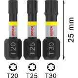 Набір біт Bosch Pro Torx Impact Set T25/30/40, 25 мм, 3 шт (2608522479)