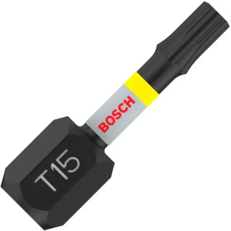 Биты Bosch Pro Torx Impact T15, 25 мм, 2 шт (2608522473)