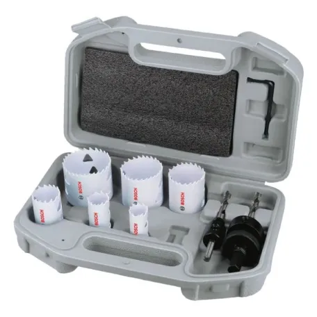Набір коронок Bosch Multi Material Threaded, Ø19/22/29/38/44/51 × 40 мм, 9 предметів (2608594611)
