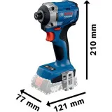 Гвинтоверт ударний акумуляторний Bosch GDR 18V-215 Professional без АКБ та ЗП, у картонній коробці, 215 Н·м (06019N2020)