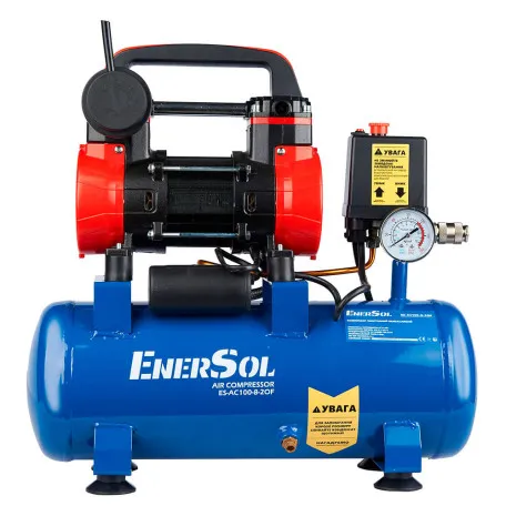 Компресор повітряний безмасляний EnerSol 100л, 8 бар (ES-AC100-8-2OF)