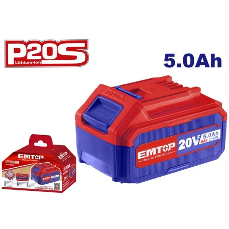 Аккумулятор EMTOP, P20S, 5Ач/20В, (EBPK20031)