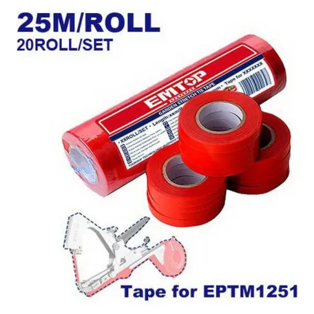 Лента для садового степлера EMTOP, 25 м/рулон, 11 мм, 20 рулонів (EPTM1251T)