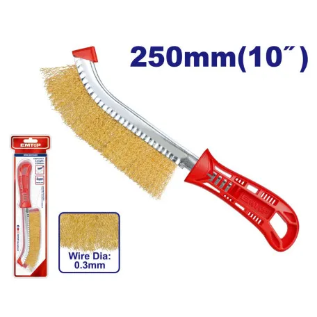 Щётка по металлу EMTOP, 0,3 мм, 250 мм (10