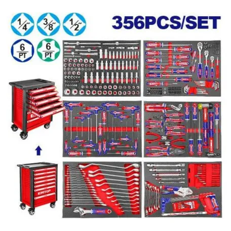 Тележка для инструментов EMTOP, 7 ящиков (EHTS03561)