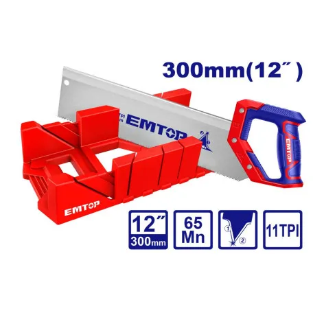 Ножовка со стуслом EMTOP, 300 мм / 12