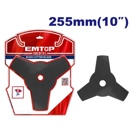 Нож для мотокосы EMTOP, 255 мм (10