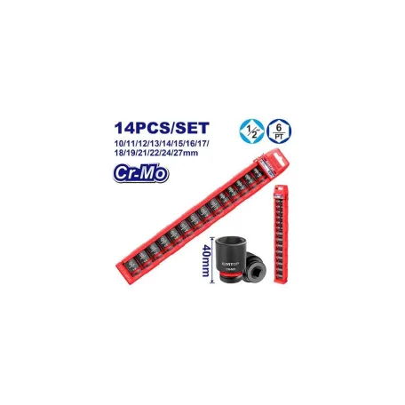 Набір торцевих головок ударних EMTOP EMSSD12146 1/2