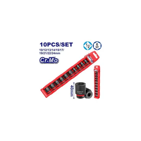 Набір торцевих головок ударних EMTOP EMSSD12106 1/2