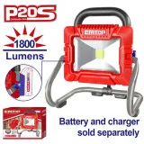 Прожектор аккумуляторный EMTOP, 1800 лм, 20 В, без АКБ и ЗУ (LWL2025)
