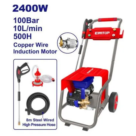 Мойка высокого давления EMTOP, 100 Бар (1450 PSI), 2400 Вт (EHPW30018)