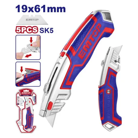 Нож сегментный EMTOP, 61х19 мм (ESNKT6118)