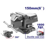 Тиски поворотные EMTOP, 150 мм. 16 кН, 1600 кг. (EBVE0601)