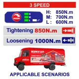 Гайковерт аккумуляторный EMTOP, 1000 Нм, 1/2'', 20 В, (без АКБ и ЗУ) (ECIWL20851)