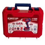 Фен технический аккумуляторный EMTOP, до 550 °C, 20 В (EHGN200315)