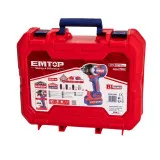 Гайковерт аккумуляторный EMTOP, 1000 Нм, 1/2”, 20 В (ECIWL2085)