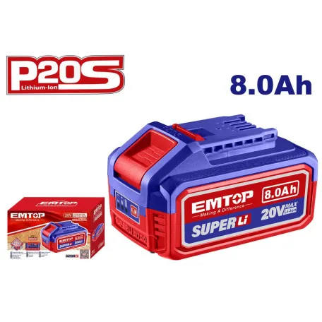 Аккумулятор EMTOP, 8Ач, 20V. (EBPK2108)