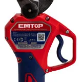 Секатор аккумуляторный, безщеточный EMTOP, 20/30 мм, 20V. (ELSL203051)