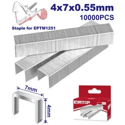 Скоби EMTOP, 4мм, 10000 шт. (EPTM1251S)
