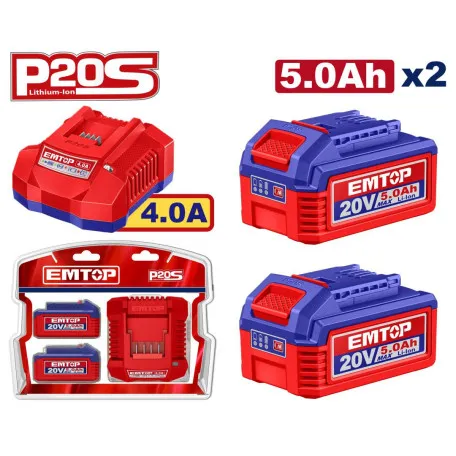 Энергокомплект P20S EMTOP, 20 В, 5,0 А·ч, 4 А (ELBCPK2513)