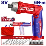 Викрутка акумуляторна EMTOP (ECSR0803)