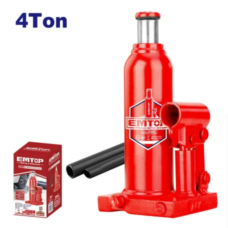 Домкрат бутылочный гидравлический EMTOP, 4 тонни (EHJK1041)