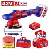 Машина полировальная аккумуляторная EMTOP, диск 150 мм, 42 В (ELAP42151)