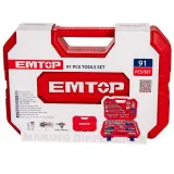 Набор инструментов EMTOP 91шт. (EHTS00911)