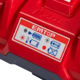 Двойное зарядное устройство EMTOP, P20S, 20V/8A. (EFCR2082)
