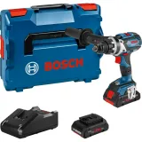 Дрель-шуруповерт аккумуляторный Bosch Professional GSR 180-Li с 2 АКБ GBA 18V 2,0 Ач, ЗУ GAL 18V-20, набором бит и сверл, 54 Н·м (06019F810A)