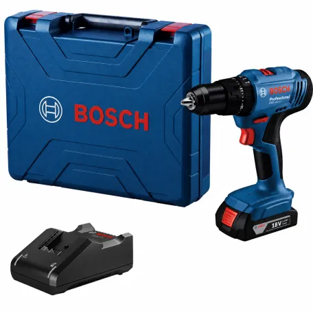 Дрель-шуруповерт ударная аккумуляторная Bosch Professional GSB 183-LI с АКБ GBA 18V 2 Ач и ЗП GAL 18V-20 в кейсе (06019K9101)