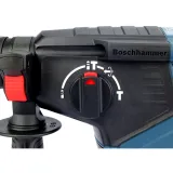 Перфоратор акумуляторний Bosch Professional GBH 187-LI у кейсі з 2 АКБ GBA 18V 5 Аг та ЗП GAL 1880 CV, зі змінним патроном, 2,4 Дж (0611923121)
