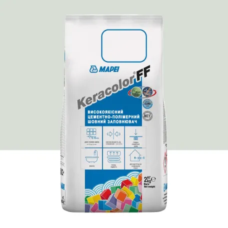 Цементний розчин Mapei KERACOLOR FF №103, для швів до 6 мм, білий місяць, 2 кг (5051032)