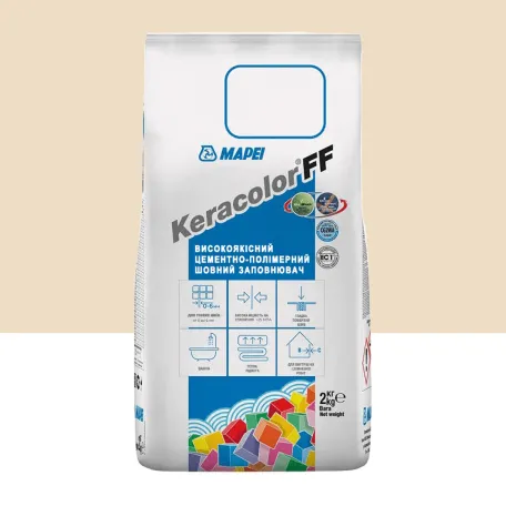 Цементний розчин Mapei KERACOLOR FF №130, для швів до 6 мм, жасмін, 2 кг (5051302)