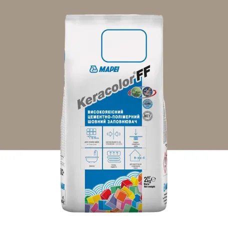 Цементний розчин Mapei KERACOLOR FF №133, для швів до 6 мм, пісочний, 2 кг (5051332)