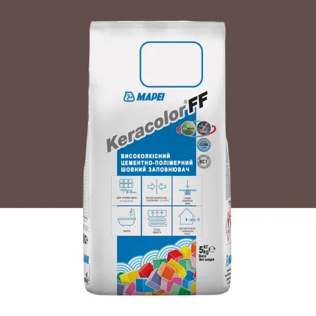 Цементний розчин Mapei KERACOLOR FF №144, для швів до 6 мм, шоколад, 2 кг (5051442)