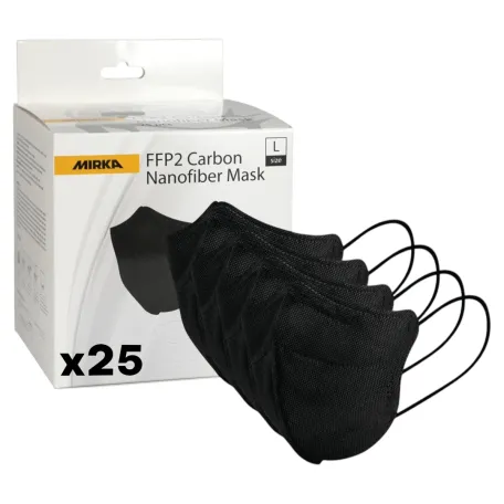 Карбоновая маска Mirka FFP2, 25 шт. (909023001M)