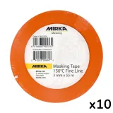 Малярная лента Mirka Fine Line 150 ° C, 3 мм x 55 м, 10 шт. (9190003000)