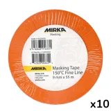 Малярная лента Mirka Fine Line 150 ° C, 9 мм x 55 м, 10 шт. (9190009000)